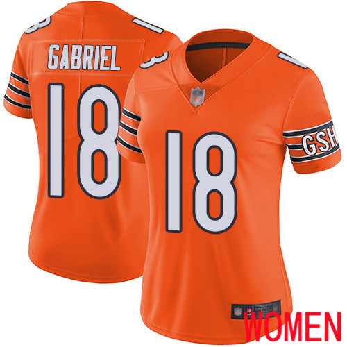 Chicago Bears Limited Orange Women Taylor Gabriel Alternate Jersey NFL Football #18 Vapor Untouchable->youth nfl jersey->Youth Jersey